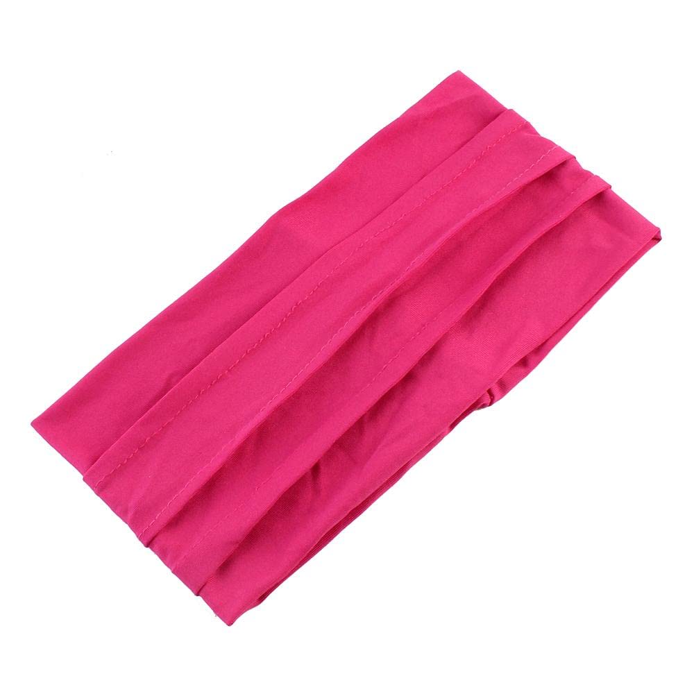 JAZZY PEARLS New Women Wide Sports Yoga Nonslip Headband Stretch Heirwrap Hairband Rose-image-30