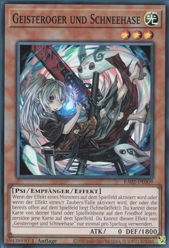 Geisteroger und Schneehase (V.1) RA02-DE009 Super Rare Deutsch Boosterfrisch 1. Auflage - 25th Anniversary Rarity Collection II - mit ReCollectibles-Versandschutz - für Yu-Gi-Oh!