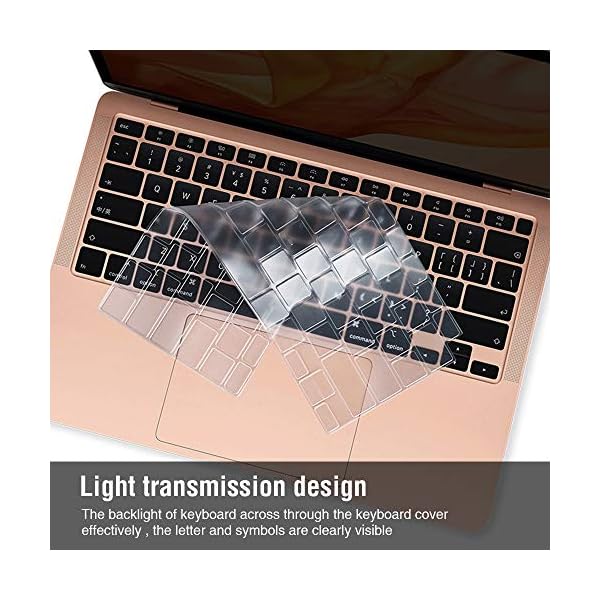 EooCoo Ultra Dünn Tastaturschutz Kompatibel für 2019 MacBook Pro 16 Zoll A2141 mit Touch Bar und Touch ID, QWERTZ EU… – Bild 6