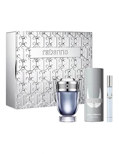 Paco Rabanne INVICTUS SET 100ML EAU DE TOILETTE SPRAY+150ML DEODORANT SPRAY+10ML MINI - 1 SET