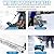 Cordless Electric Snow Shovel - 600w Brushless Snow Blower, 30 Mins Battery, Lightweight for Winter Stairs & Driveways,Effortless 3-Way 45° Snow Discharge(2batteries)