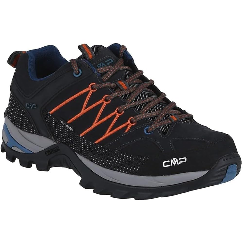 CMP Rigel Low Trekking Shoes WP, niedrige Kletterschuhe für Herren, Jaffa Blei, 39 EU