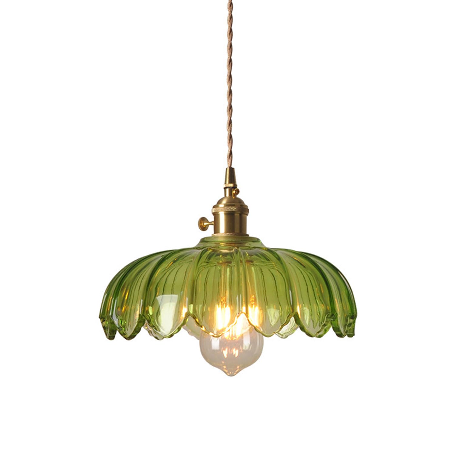 Suspension fleur E27 réglable pour un éclairage de chambre doux et apaisant