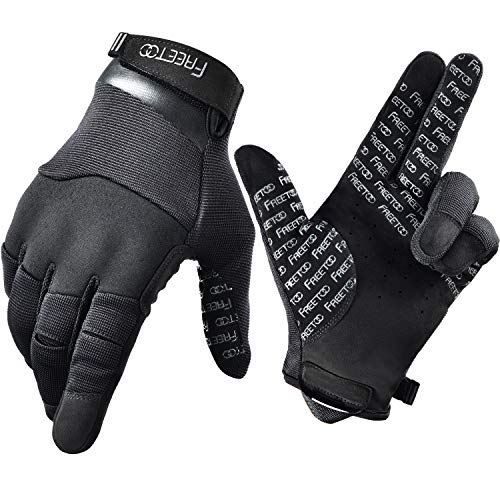 Freetoo Touch Screen Tactical Gloves Men Shooting Gloves Dexterou Anti Grip Military Gloves For Hunting Driving Airsoft Anti Vibration Gloves-M #TOP19