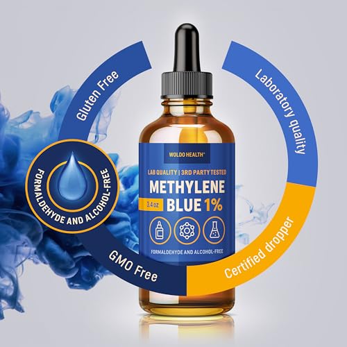 Image of Methyl Blue 1% Pharmaceutical Quality Pipette 100ml - Formaldehyde Free, Alcohol Free, Light Protected, Laboratory Purity