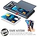 SAMONPOW Case for Galaxy S10e Case Hybrid Dual Layer Protective Shell Galaxy S10e Wallet Case Hard PC Soft TPU Bumper Credit Card Slot Cover for 2019 Samsung Galaxy S10e 5.8 inch Dark Blue