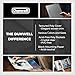 Dunwell Photo Album 8x10 (Silver) with Black Mounting Paper, 8 x 10 Photo & Art Portfolio Presentation Book, 24 Sleeves, Displays 48 Pages, Professional Photography Book for Pictures, Artwork