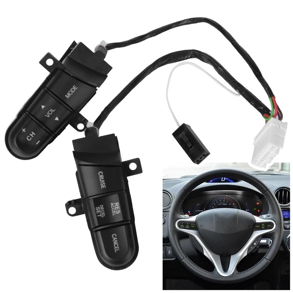 Steering Wheel Multifunction Control Press Key Fit for Honda Civic 1.8L 2006 to 2008