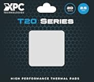 XPC High Performance 20W/mK Thermal Pad T20 Series, 100 x 100mm, White, 0.5mm to 3.5mm Thickness, Non-Conductive for GPU, Electronics, Computer Parts (2.50mm)