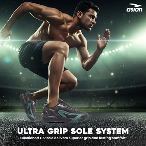 Image of ASIAN Powerkick-04 Men's Sneakers | Lightweight Sports Shoes with Cushioned Sole, Trendy Casual Sneakers for Gym, Running, Walking