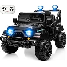 MINIATURE MOTORS 12V Kids Electric Ride on Truck Car Remote Control, Twin 35W Motors 3.5MPH Max Speed, Bluetooth Music Play
