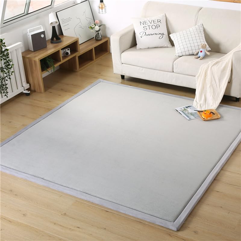Tapis enfant antidérapant fini les glissades tapis velours doux 60x200