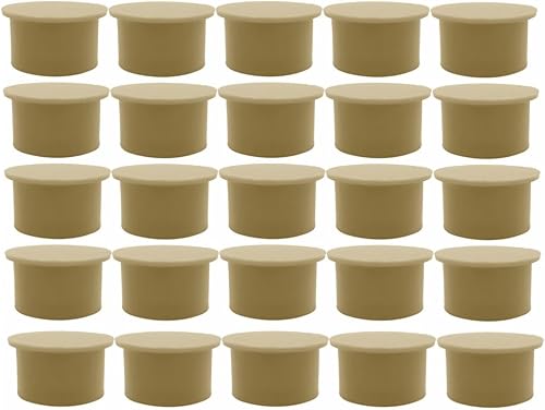 Poolzilla Paquete de 25 cubiertas de seguridad para agujeros de valla de seguridad para piscina, 1 pulgada de diámetro que se adapta a una manga