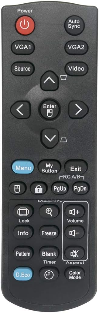New Replacement Remote Control Applicable for Viewsonic Projector PJD5126 | PJD5226 PJD5226w PJD6223 PJD6353 PJD6353s PJD6653w PJD6653ws