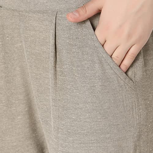 Image of GRECIILOOKS Women's Joggers - Soft High Waist Straight Fit Pants | Comfortable Cotton Blend Trousers Travel
