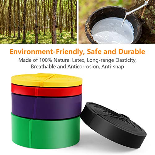 Resistance Bands Set, Heavy Duty Workout Bands, Pull Up Assistance Bands for Women Men Stretch Exercise with Carry Bag - Image 6