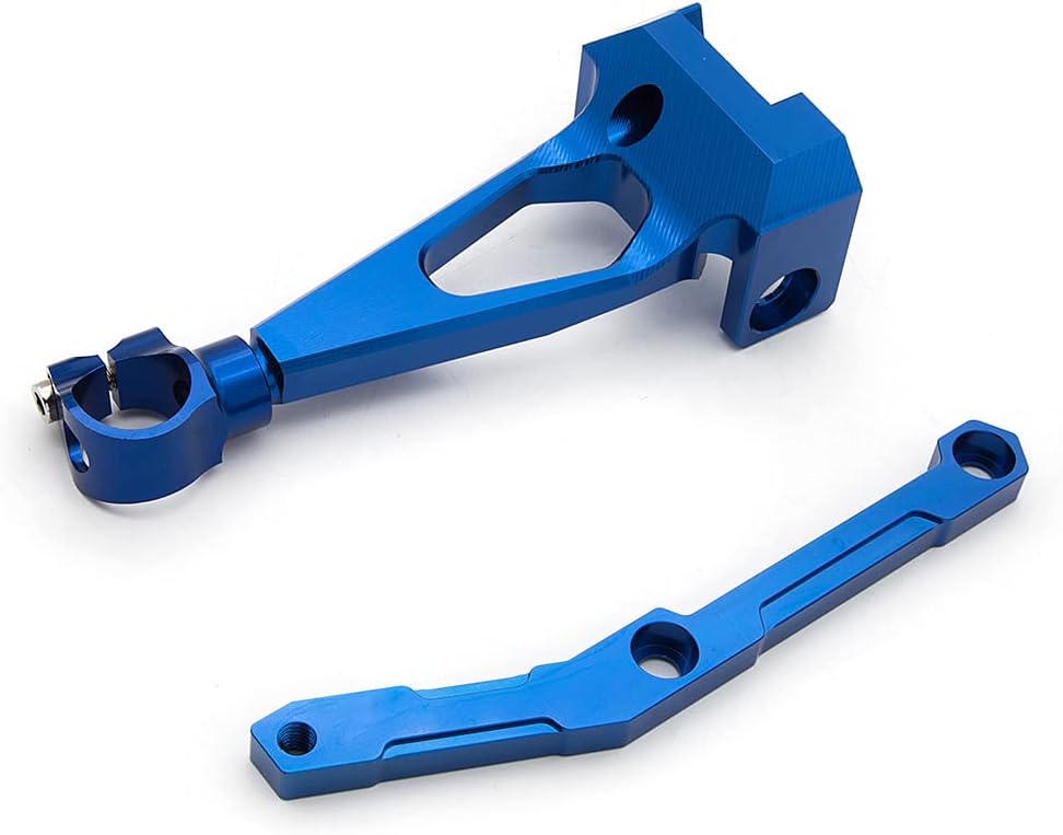 Motorcycle Adjustable Steering Damper Steering Damper Stabilizer Safety Control with Mounting Bracket Kits Fit for Yamaha MT-09 FZ09 (not tracer) 2013-2020 (Blue)