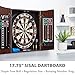 Viper by GLD Products Vault Deluxe Dartboard Cabinet with Shot King Sisal Dartboard and Illumiscore Scoreboard, Wood