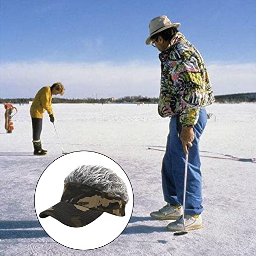 NC Peruca Peruca Chapéu Engraçado Chapéu de Beisebol ajustável Tampas de Golfe Novidade Boné de Beis
