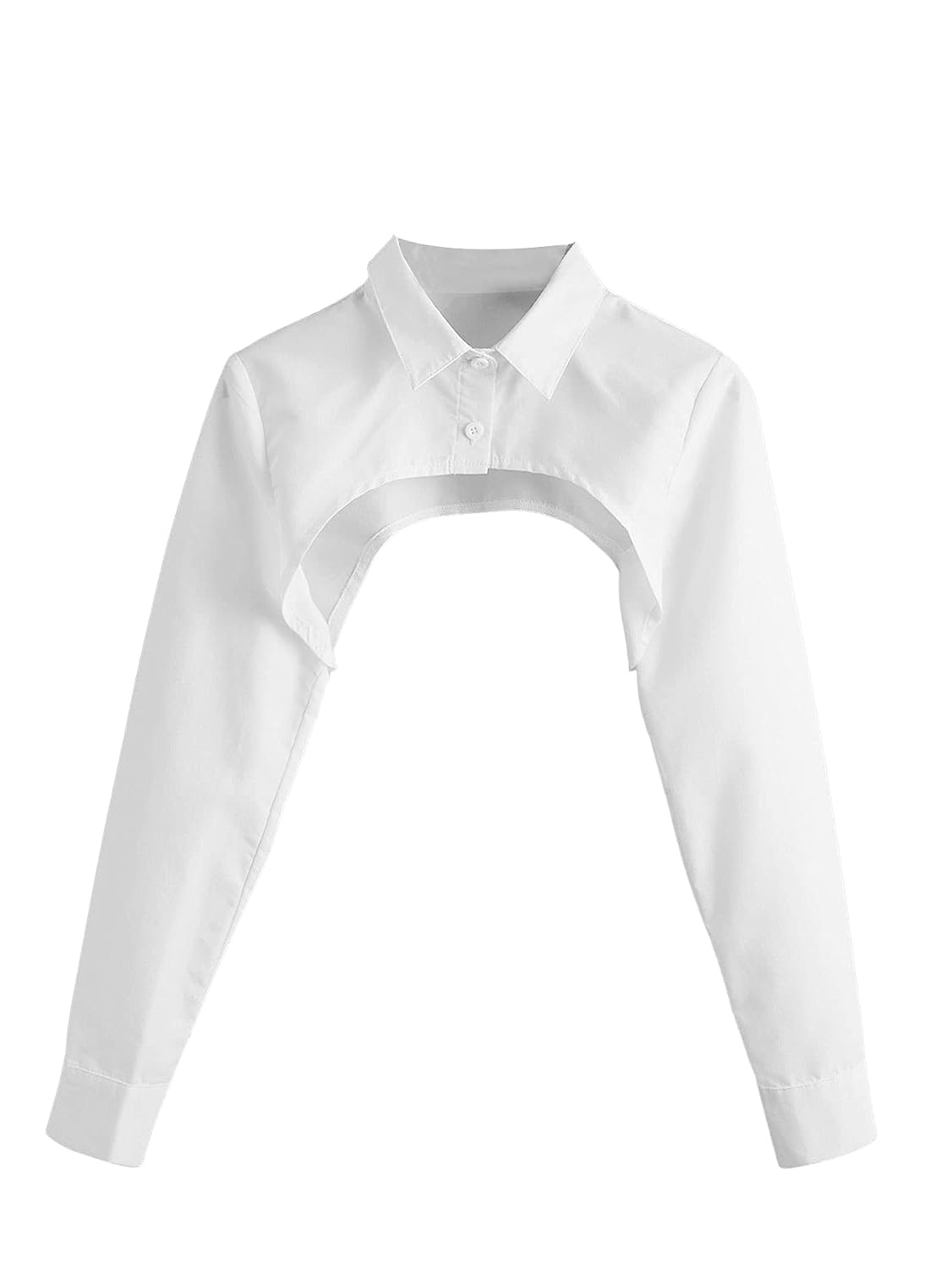 SweatyRocks Women's Long Sleeve Button Front Collared Ultra Crop Blouse Shirt Top - Review, Price and Buying Guide