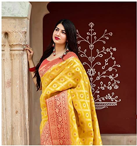 Image of Flosive Women's Banarasi Silk Saree