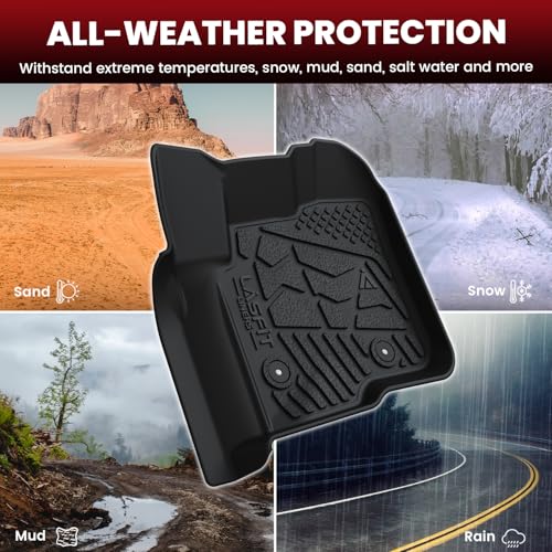 Image of LASFIT Floor Mats for Ford F250 /F350 /F450 2012-2016 Crew Cab Carpet Floor