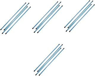 Toddmomy 16 Pcs Golf Direction Stick Golf Training Equipment Alignment String Kit Golf Swing Alignment Sticks Golf Putting Practice Golfing Stick Golf Alignment Stick Fiberglass Tool Blue