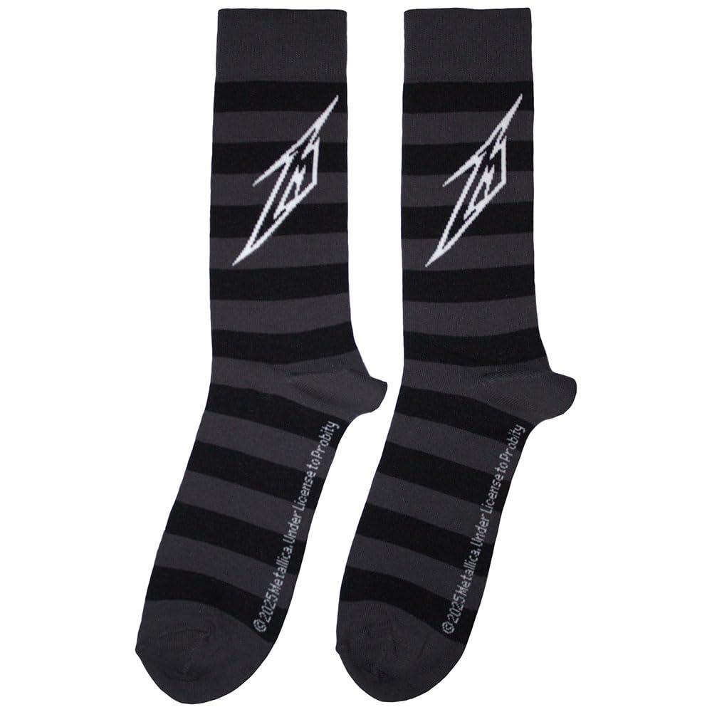 Rock Off officially licensed products Metallica Lightning M Band Logo Ankle Socks One Size