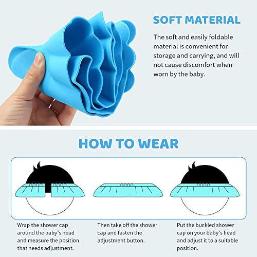 Cappello Antischiuma Bambini, XiXiRan 3Pcs