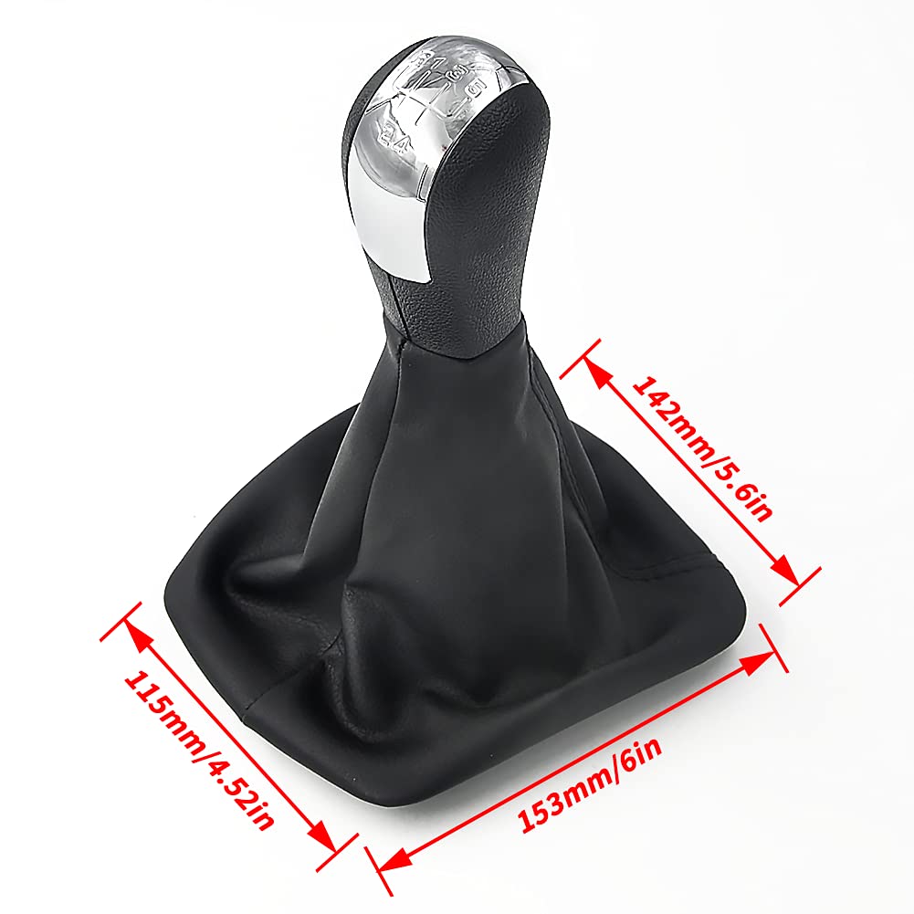 Cuffia Leva Del Cambio In Pelle Sintetica Per Skoda Octavia I (1996-2006) - Cambio Manuale, Nero
