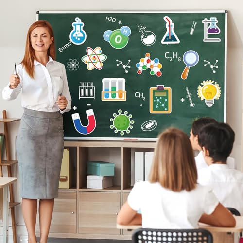 image for Machomby 48Pcs Science Cutouts, Physical Chemistry Laboratory Cut-Outs