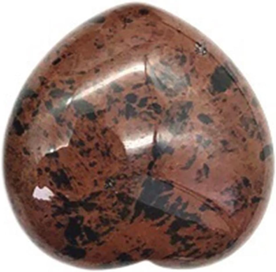 Crystal Stone Home Decor 1PC Natural Red Heart Shaped Crystal Polished Stone Stones and Minerals