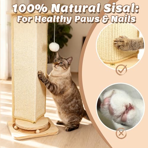 20% Off Corner Cat Scratcher with Interactive Toy - Image 6