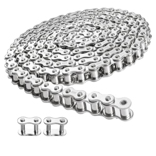 Chaîne à rouleaux #60 simple brin acier inoxydable pour système de convoyeur
