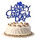 FmiyunEea Happy Father's Day Cake Topper - Father's Day Golden Glitter Birthday Cake Decoration Dad Party Supplies (2)