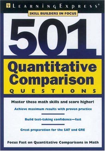 Buy 501 Quantitative Comparison Questions (Skill Builder in Focus) — BookShops.in