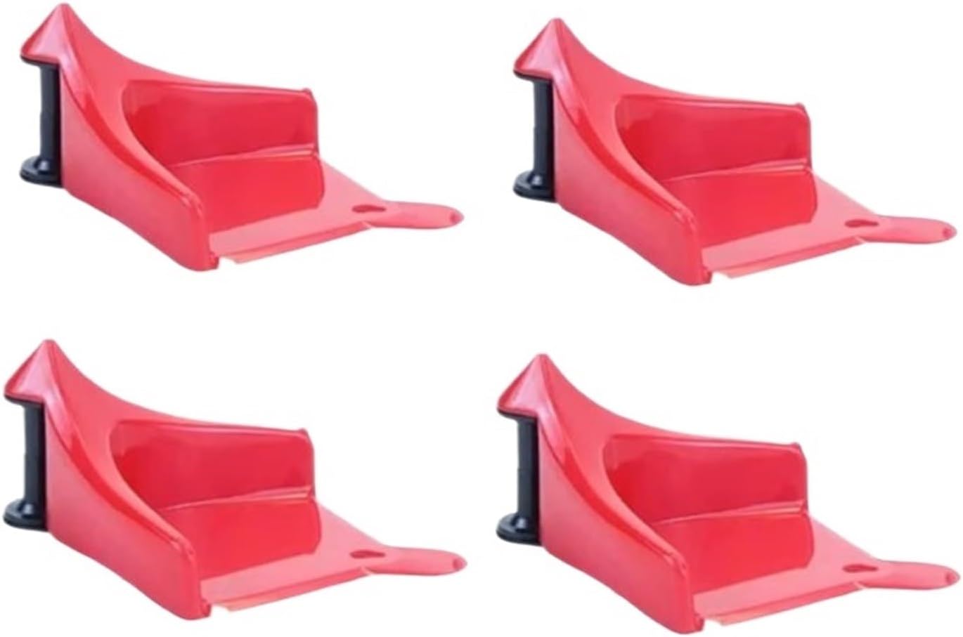 Car Wheel Hose Guide Hose Slide Tire Wedge Universal Car Wash Tool Tire Blocker Multiuse Anti-Winder Wire Winder for Car Washing(4pcs red)
