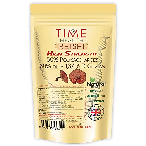 Reishi Alta Resistencia"Ganoderma lucidum" 50% Polisacáridos / 30% Beta 1,3/1,6 D Glucano...