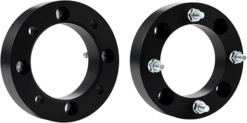 Vista 441 de KAX Espaciadores de rueda de 0.236 x 5.315 in, espaciadores de rueda centrados de 2 pulgadas y 6 lengüetas para F-15-0, Expedition, Mark LT, Negro