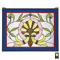 Algopix Similar Product 18 - Stained Glass Panel  Prairie Flower
