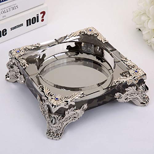 Cendrier de bar en cristal grand format 20cm usage public