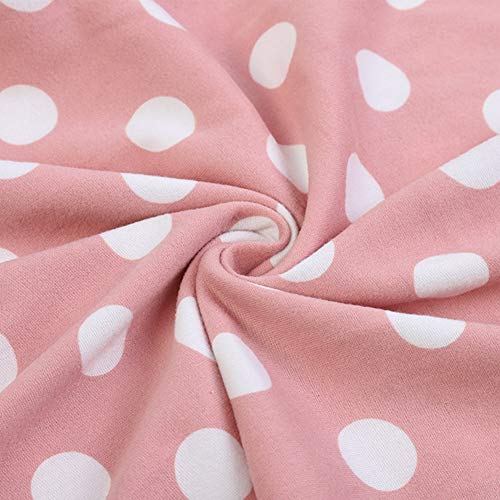 Ardorlove Pajamas Set Long Sleeve Sleepwear Women's Cute Spring Cute Polka Dot Print Pink #TOP5