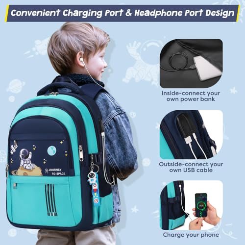 Image of ACESAK Astronaut Backpack for Boys - Boy Backpack Schoolbag with Lunch Bag