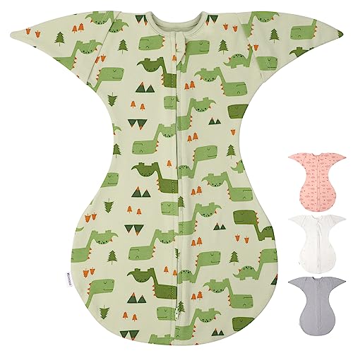 Knirose Pucksack Baby Übergangsschlafsack mit Anti-Erschrecken Funktion,...