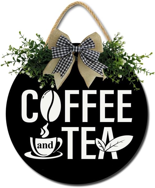 Vista 8 de Letrero de hora de café, decoración de pared de cafetería, decoración de pared de café para decoración del hogar, arte, cocina, área de comedor