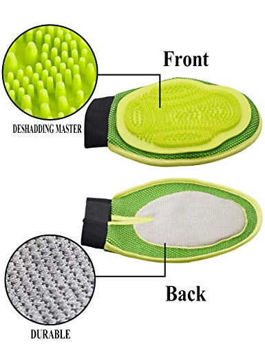 Pet-Hair-Remover-Mitt-Deshedding-Brush-Glove-Grooming-Kit-for-Dog-Cat-Massage-and-Washing-Functionality-1-Glove-Fits-Both-Hands Pet Hair Remover Mitt Deshedding Brush Glove Grooming Kit for Dog Cat Massage and Washing Functionality 1 Glove Fits Both Hands