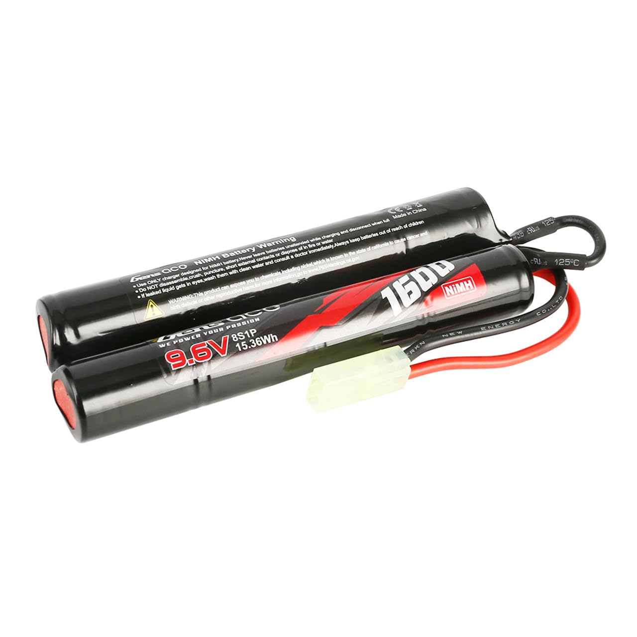 Gens ace 1600mAh 9.6V 8S1P Airsoft Nunchuck-Style NIMH Battery with TMY Plug