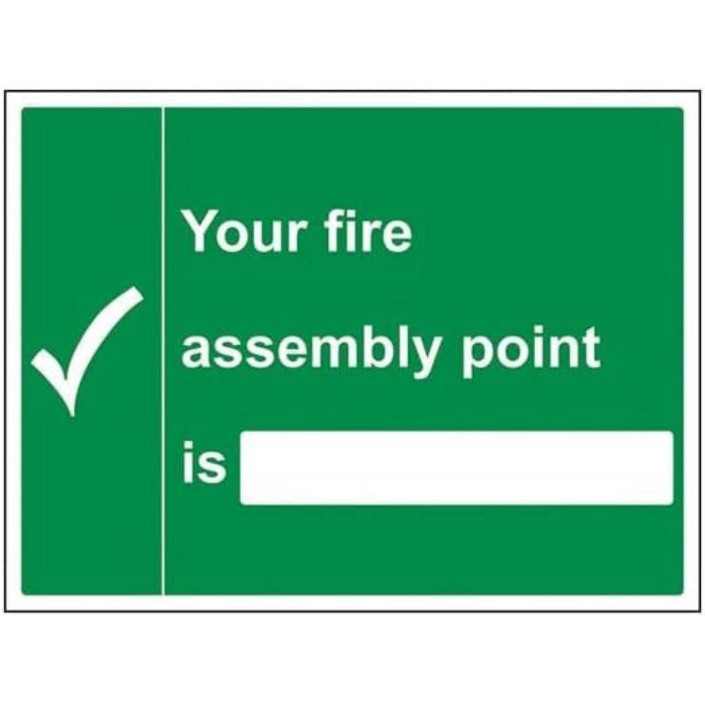 V Safety Fire Assembly Point - Your Fire Fire Assembly Point Is - 400 X 300mm