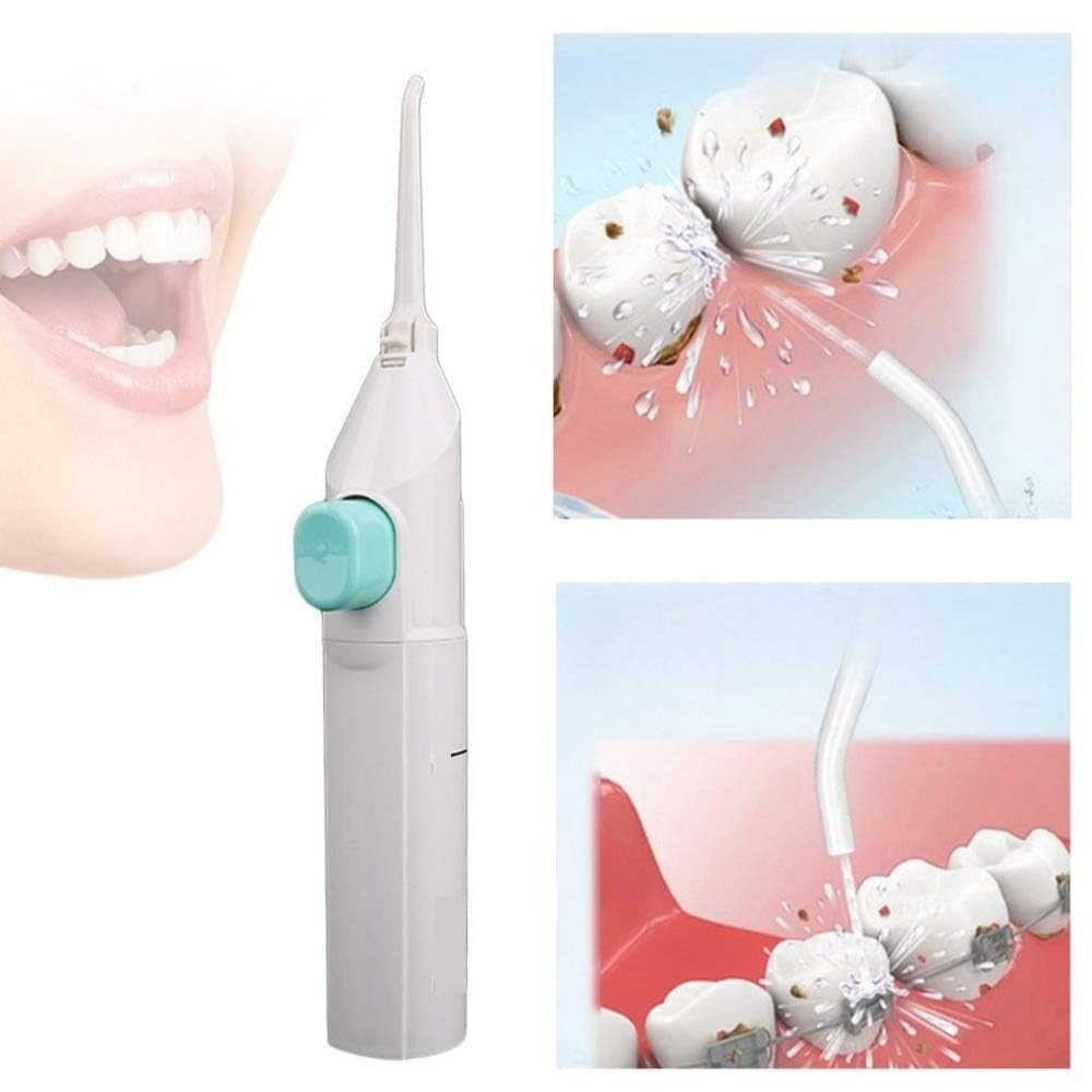 Prostuff.in® Portable Power Floss Manual Dental Pressure Washer Oral Cleaning Teeth Irrigator Oral Cleaning Teeth For Whitening Teeth Cleaning Cordless, White Color 1 Pcs (B0CPJ8PHFZ) Amazon Price History, Amazon Price Tracker