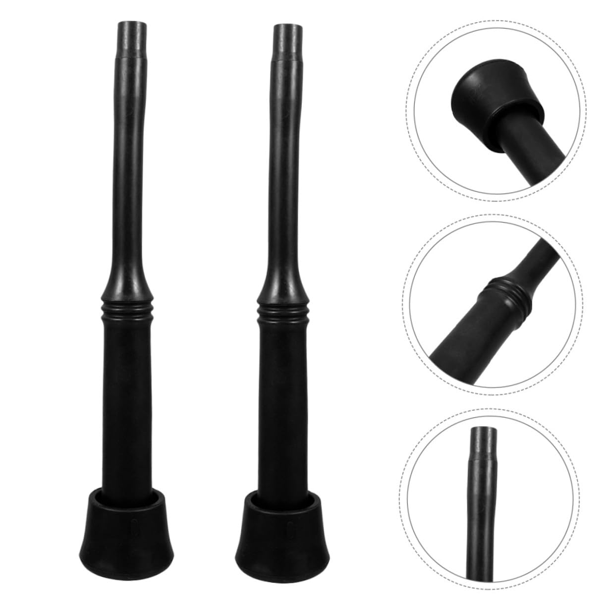 Kisangel Manicotti da Mungitura in Gomma Nera 4 Pezzi per Macchina Mungitrice, Accessori per Allevamento Bestiame Capre e Pecore, Riducono Stress e Discomfort Durante Mungitura